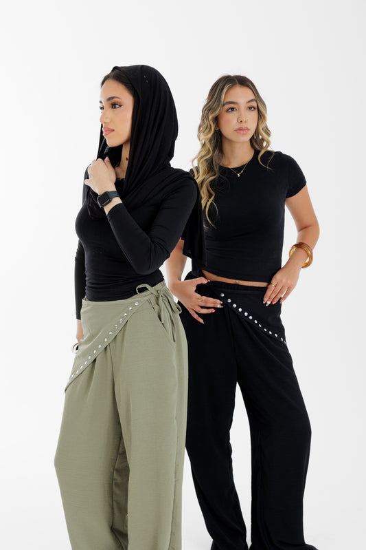 linenscarf pants