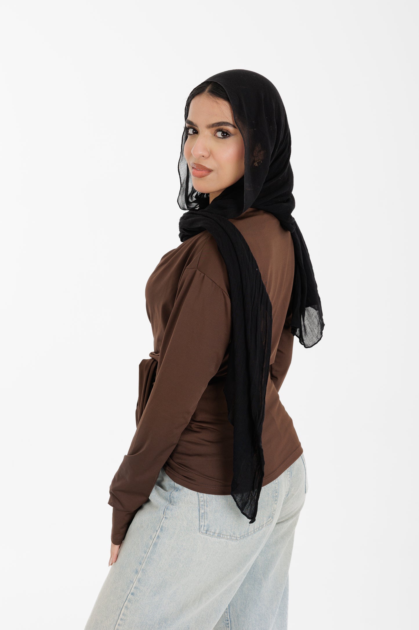 brown wrap full sleeve